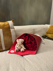 Bouquet de rose rouge sur mesure